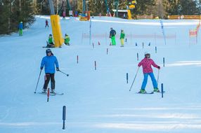 Skifahrerinnen und Skifahrer bei den Familienskitagen 2017