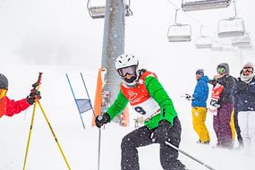 Skifahrer beim Familienskitag am 21. Jänner 2018
